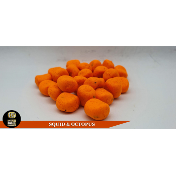 SOLUBLE CORN-SHAPED POPPER BOILIES 20gr SQUID & OCTOPUS